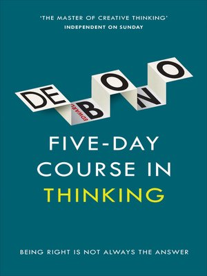 cover image of Five-Day Course in Thinking